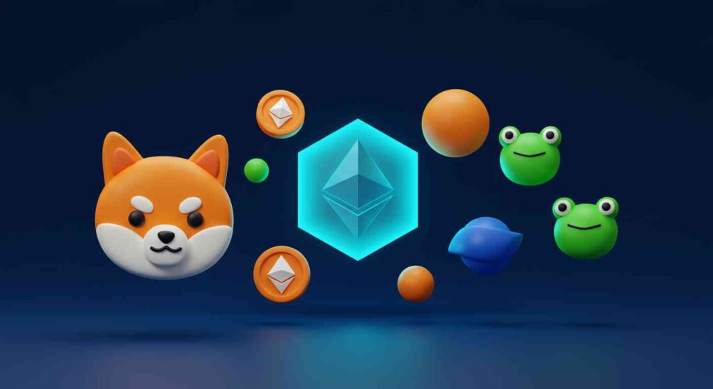 Ảnh minh họa cho Các meme coin hệ ETH và cẩm nang đầu tư từ SHIB đến PEPE