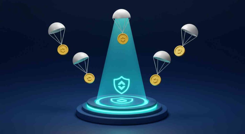 Ảnh minh họa cho Crypto airdrop là gì và cách săn token miễn phí an toàn năm 2024