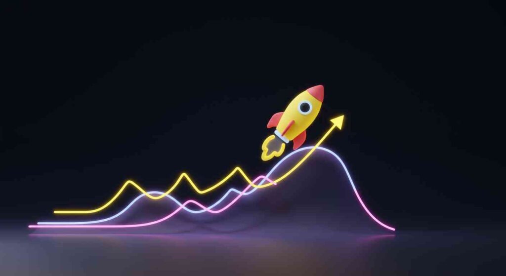 Ảnh minh họa cho Memecoin giá và những con sóng bất ngờ trên thị trường crypto